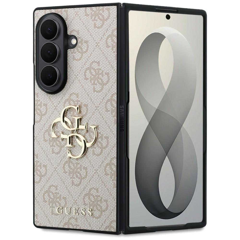 Guess Samsung Galaxy Z Fold8 Ultra - Σκληρή Θήκη με Επένδυση από Οικολογικό Δέρμα - Big 4G Logo - Pink