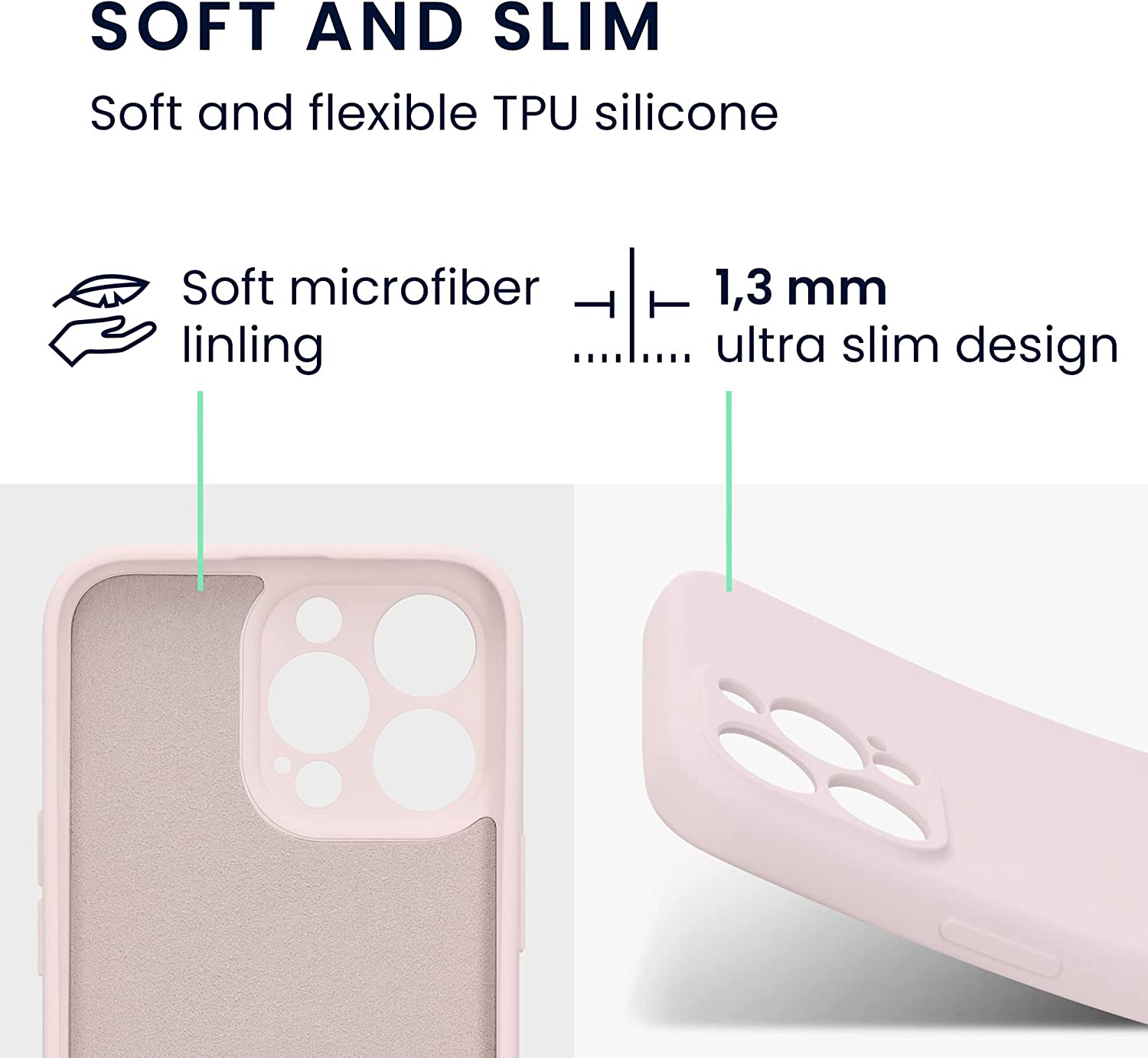 KW iPhone 13 Pro Θήκη Σιλικόνης Rubberized TPU - Coconut Swirl - 58955.225