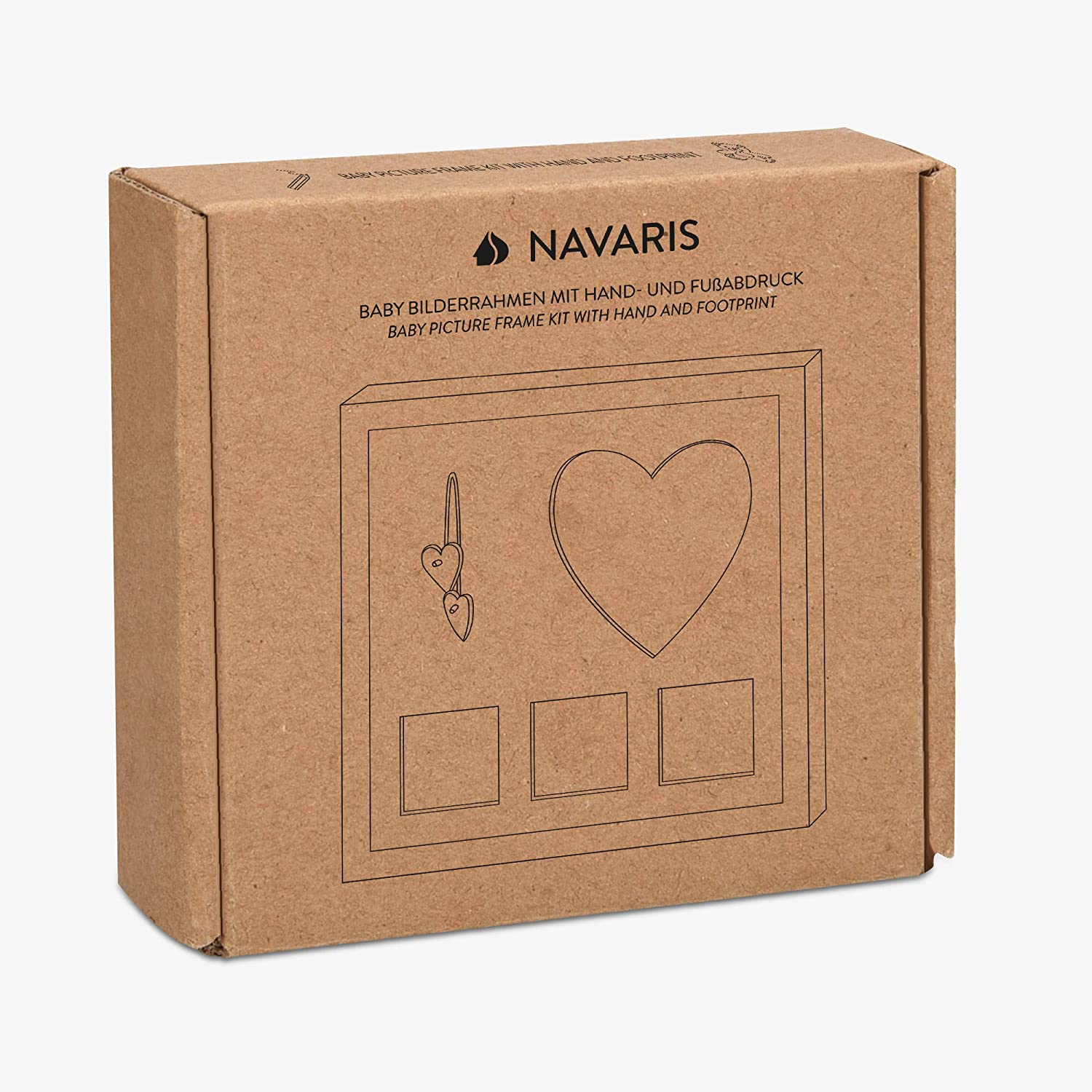 Navaris Σετ Κορνιζών από Μελάνι για Αποτύπωμα Μωρού - Wooden - 51849.01