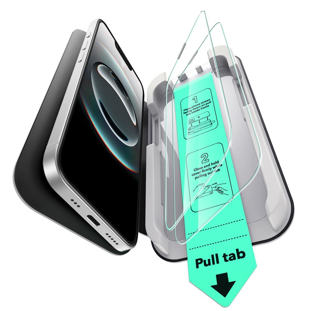 ESR iPhone 13 / iPhone 13 Pro / iPhone 14 / iPhone 16e UltraFit Classic Full Screen Tempered Glass 9H Αντιχαρακτικό Γυαλί Οθόνης - 2 Τεμάχια - Διάφανα