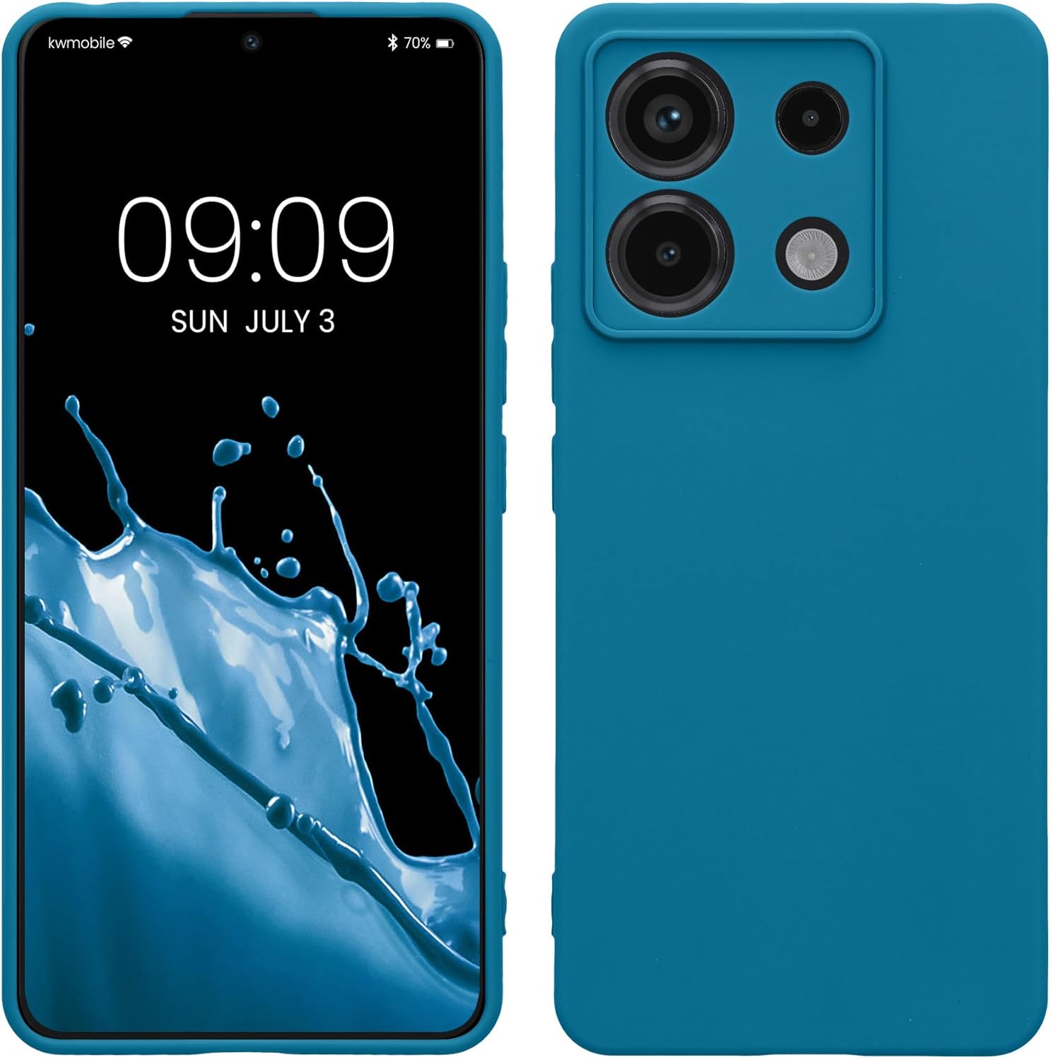 KW Xiaomi Redmi Note 13 Pro 5G / Poco X6 5G Θήκη Σιλικόνης TPU - Caribbean Blue