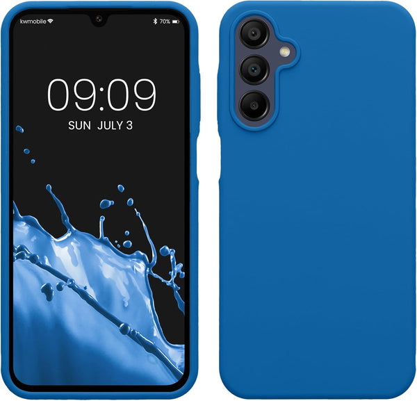KW Samsung Galaxy A15 4G / A15 5G Θήκη Σιλικόνης Rubberized TPU - Blue Reef
