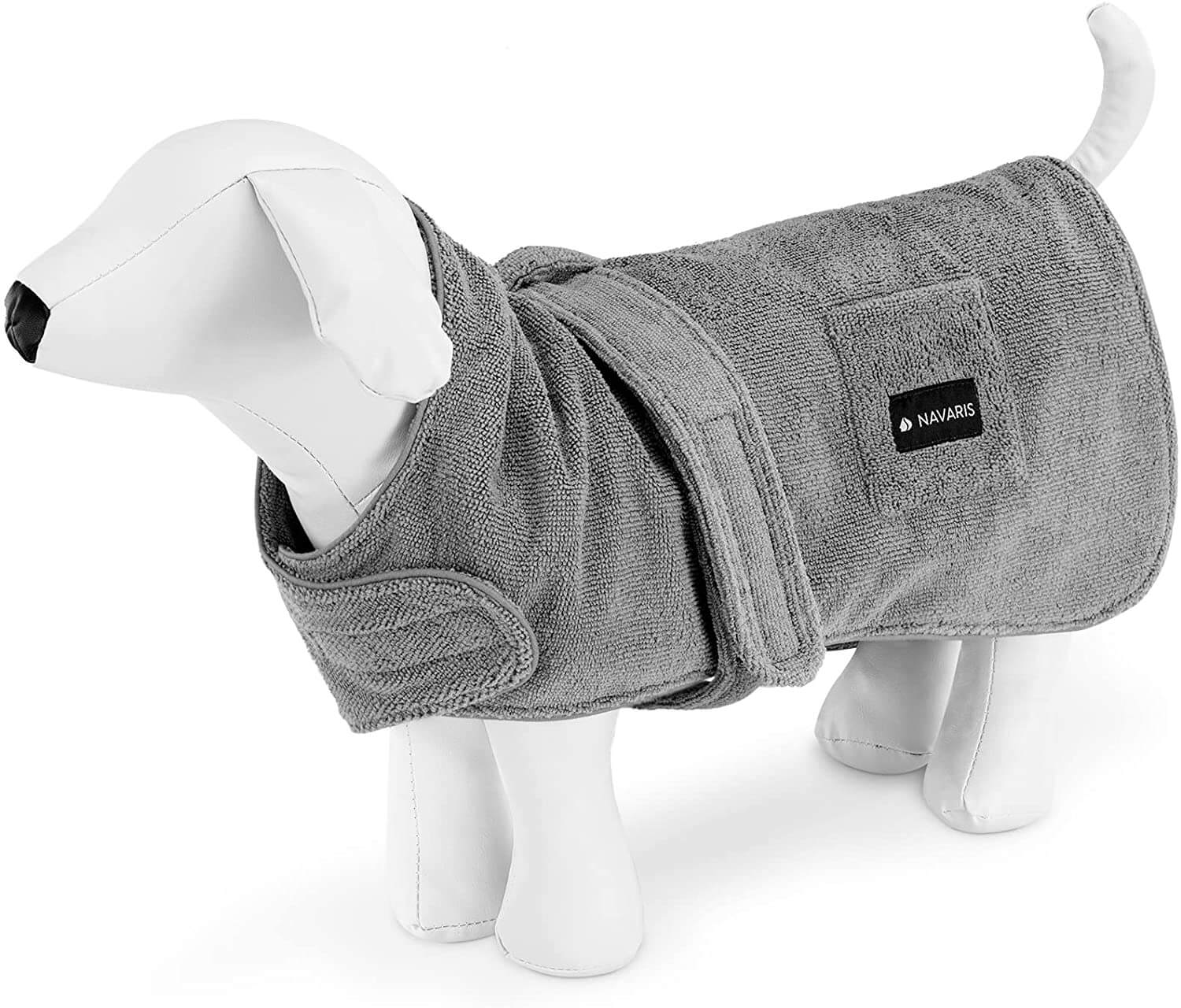 Navaris Μπουρνούζι Σκύλου - S - Grey - 56089.22.1