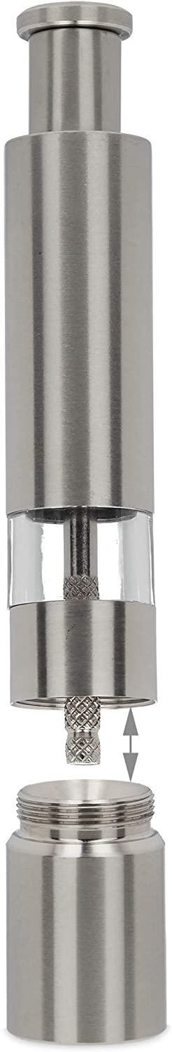 Relaxdays Σετ 2 Μύλοι για Αλάτι και Πιπέρι από Ανοξείδωτο Ατσάλι - Silver - 4052025233037