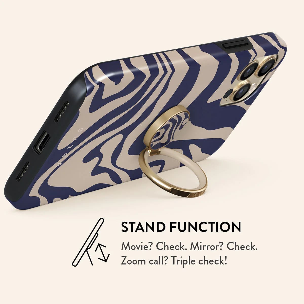 Burga Ring Holder - Δαχτυλίδι Συγκράτησης Κινητού - Βάση Στήριξης - Gold - Vigilant