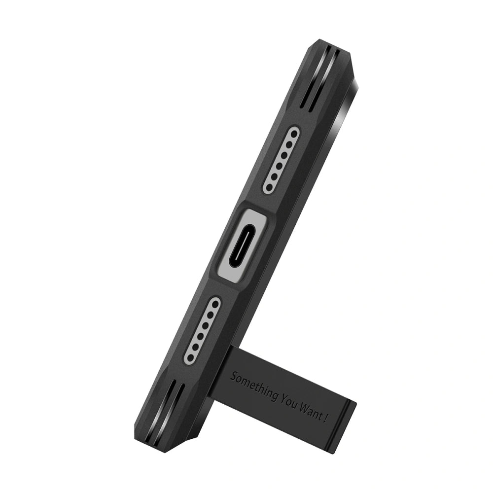 Spigen iPhone 17 Pro Max - Tough Armor T Mag - MagSafe Σκληρή Θήκη με Πλαίσιο Σιλικόνης και Σταντ - Black
