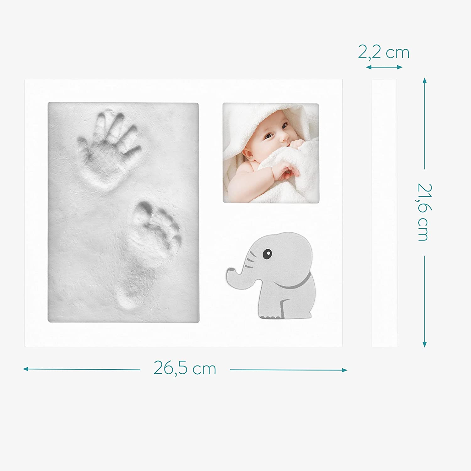 Navaris Κορνίζα από Πηλό για Αποτύπωμα Μωρού - 54248.01