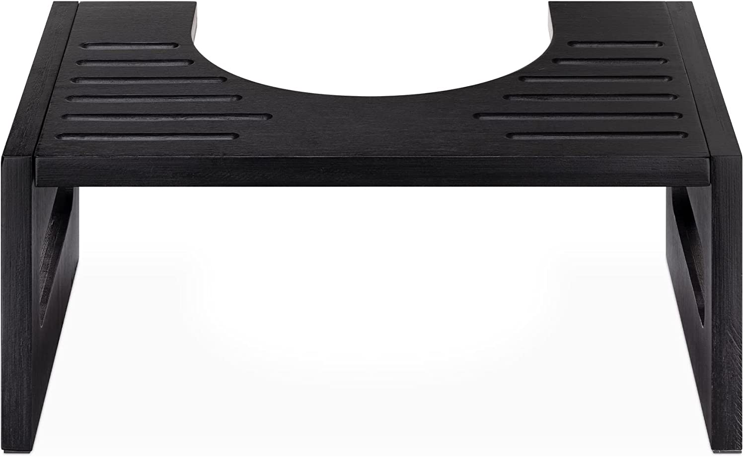 Navaris Σκαμπό Τουαλέτας από Μπαμπού - Black - 56084.03