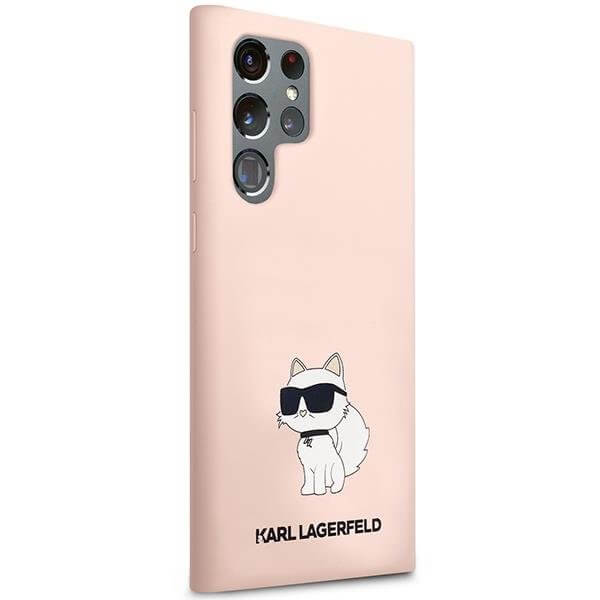 Karl Lagerfeld Samsung Galaxy S23 Ultra Silicone Choupette Body Θήκη Σιλικόνης - Pink - KLHCS23LSNCHBCP