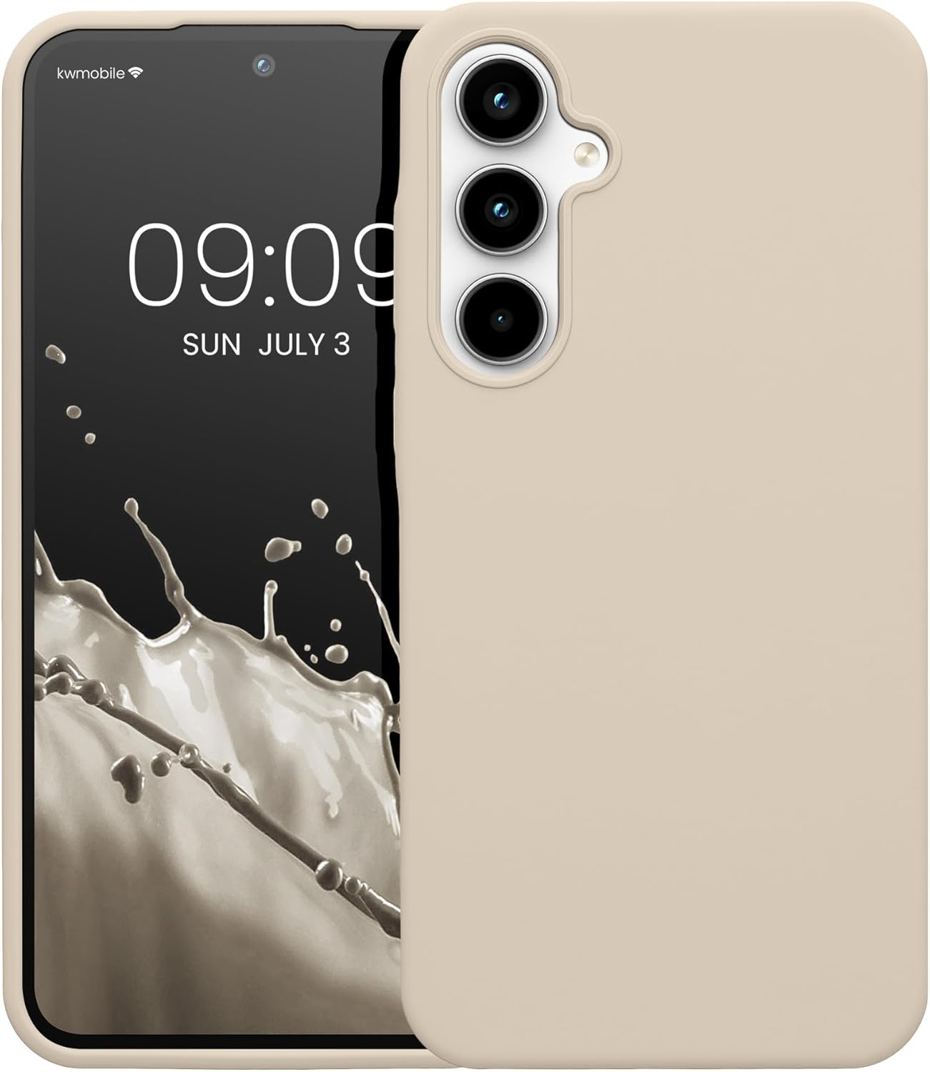 KW Samsung Galaxy A35 5G Θήκη Σιλικόνης Rubberized TPU - Matte Cream