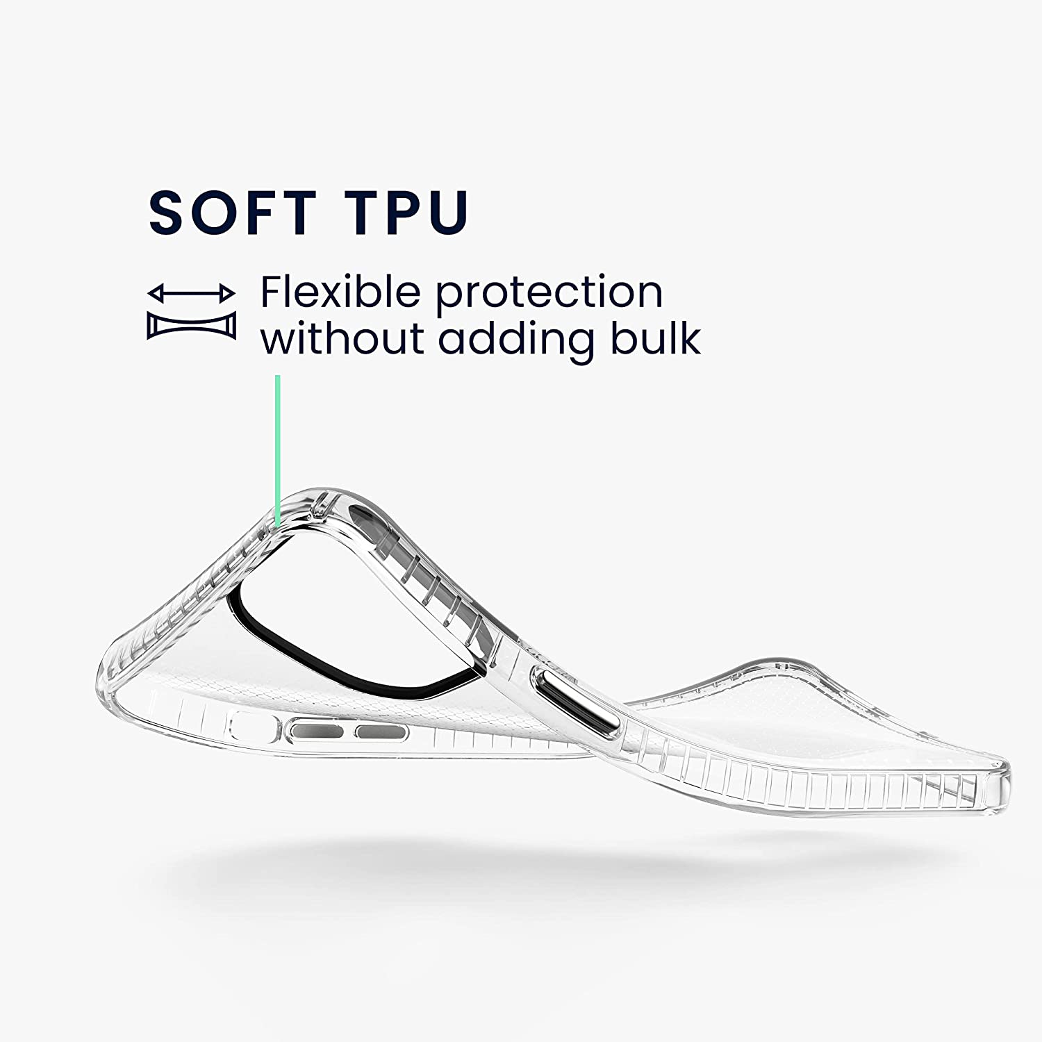 KW iPhone 12 Pro Max Θήκη Σιλικόνης TPU Design Honeycomb - Διάφανη - 55462.03