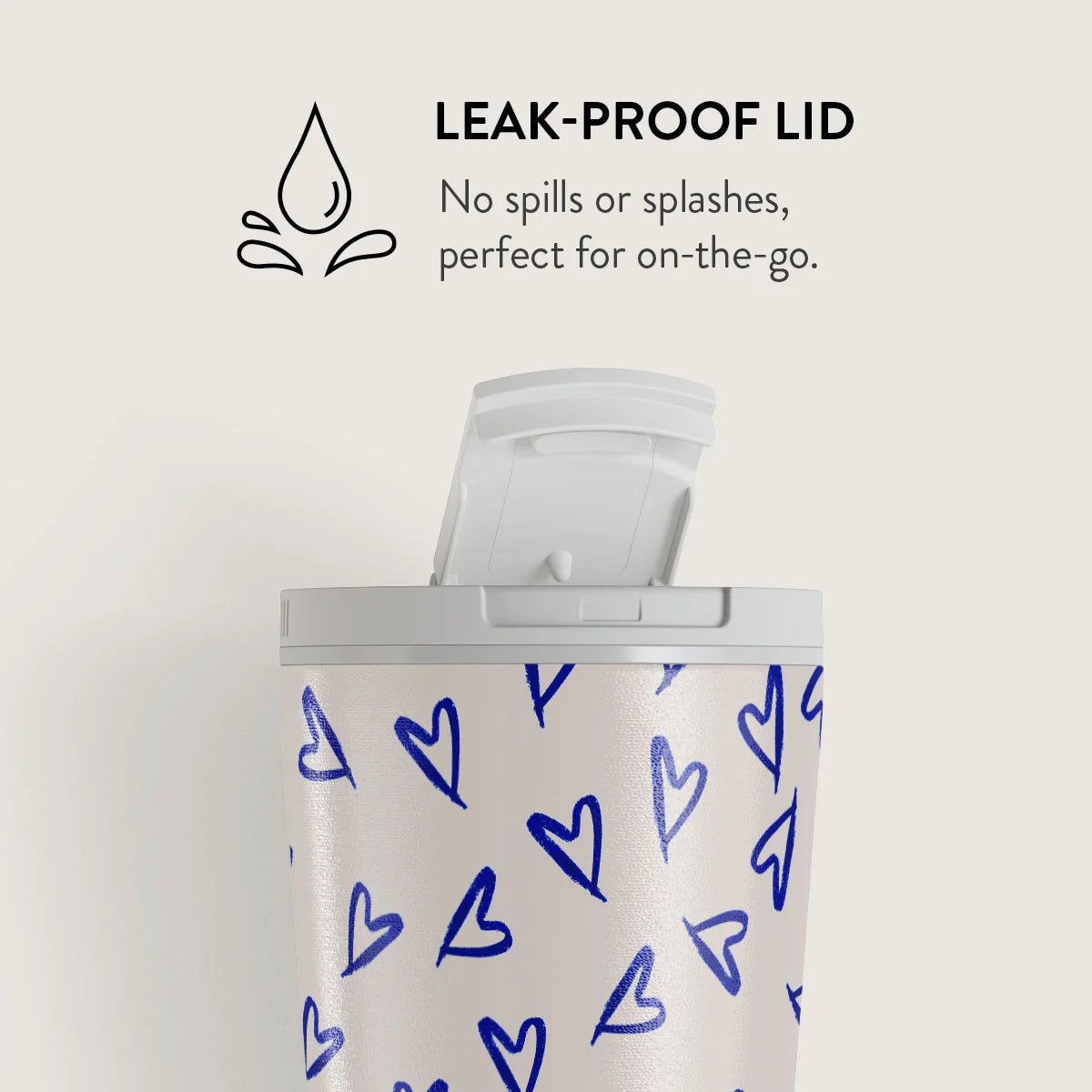 Burga Κούπα Θερμός από Ανοξείδωτο Ατσάλι - Flap Lid - 700ml - Love Me Right