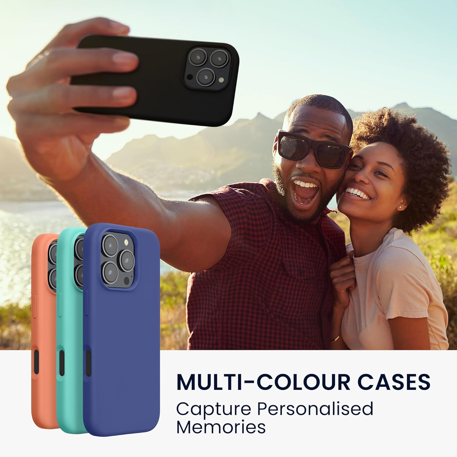 KW iPhone 16 Pro Θήκη Σιλικόνης Rubberized TPU - Black