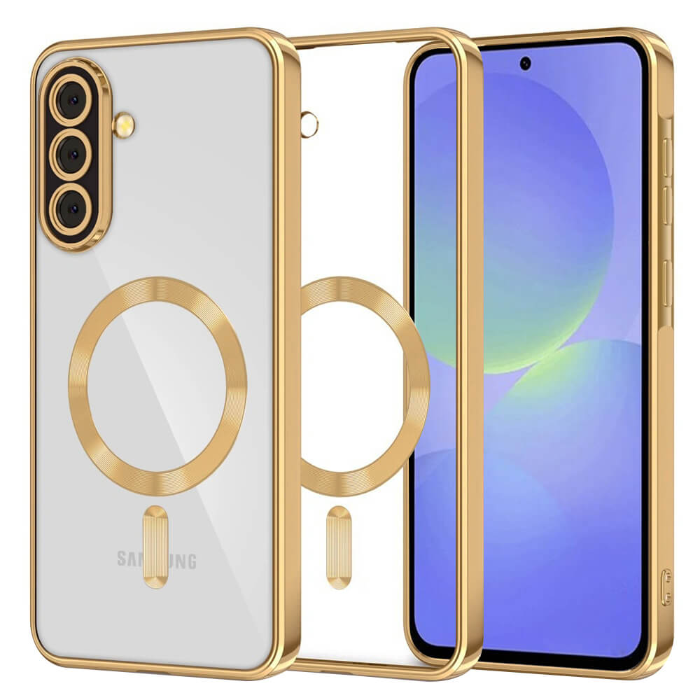 Techsuit Samsung Galaxy A36 5G / A56 5G - Luxury Crystal MagSafe - Θήκη Σιλικόνης - Gold
