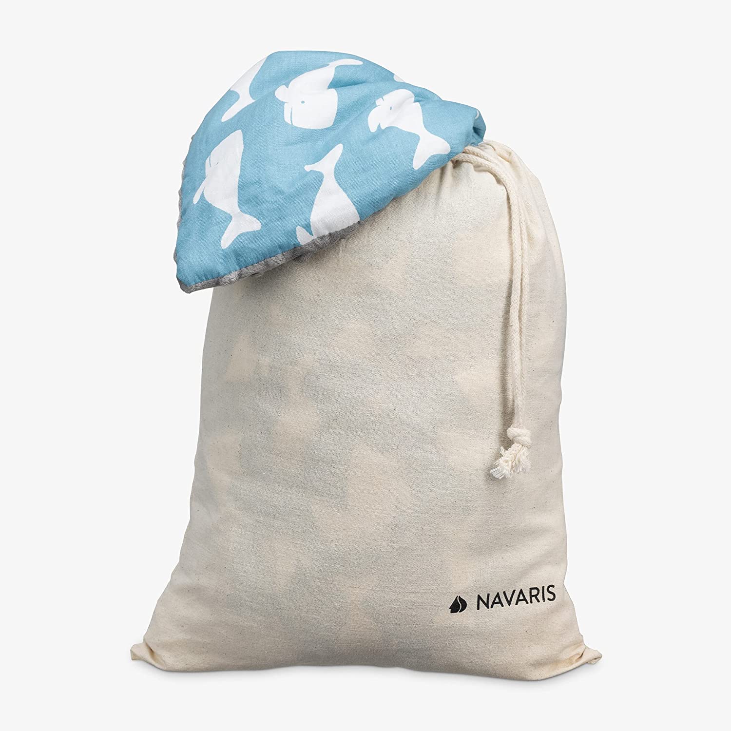 Navaris Κουβέρτα για Παιδικό Κάθισμα Αυτοκινήτου - Design Whale - 51490.02