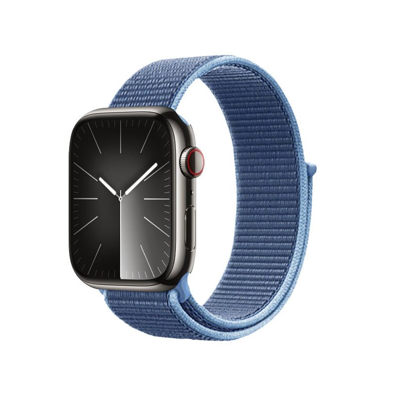 Crong Λουράκι Apple Watch 4/5/6/7/8/9/10/11 - SE (1/2/3) - ULTRA (1/2/3) - 44/45/46/49mm από Νάιλον - Nylon - Ocean Blue