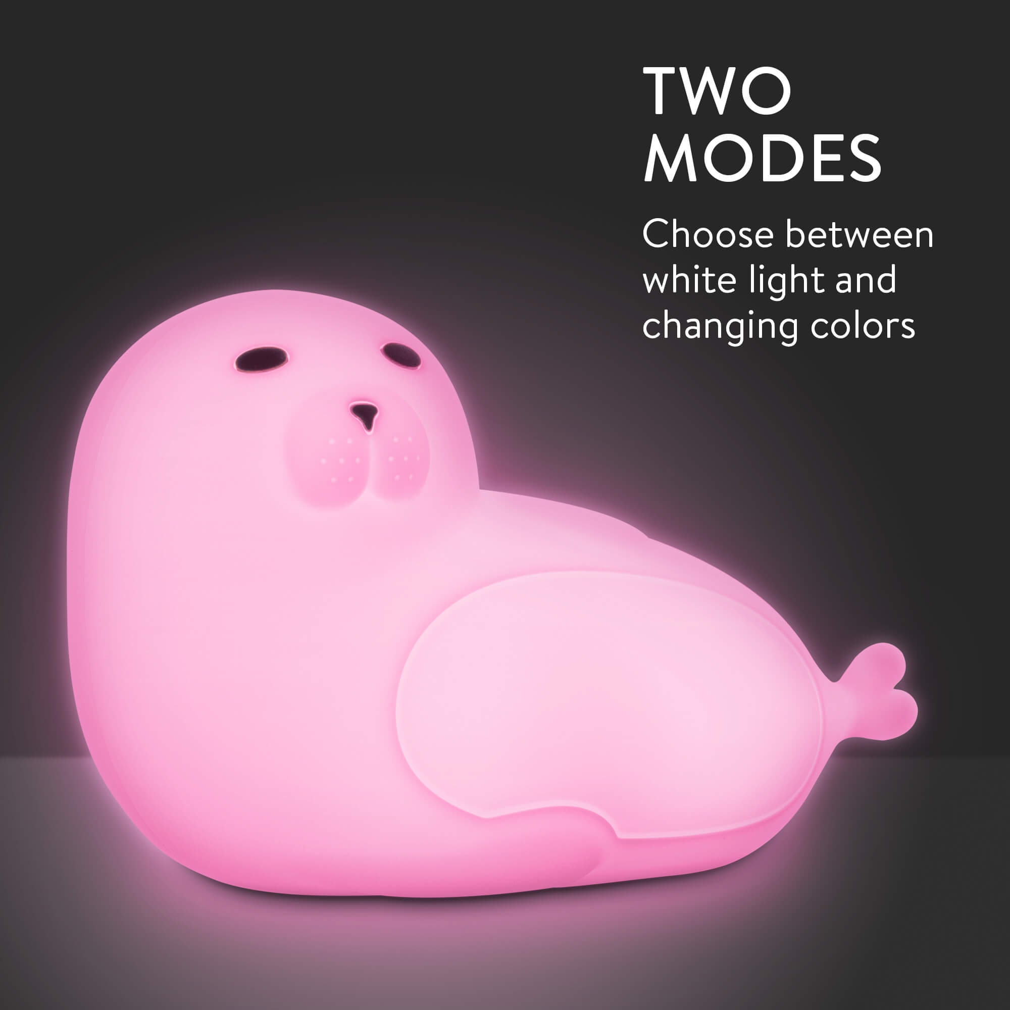 Navaris LED Night Light RGB - Παιδικό Νυχτερινό Φως με Αλλαγή Χρωμάτων - Design Seal - White - 55004.02.04