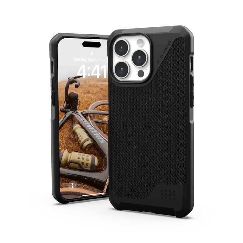 UAG iPhone 15 Pro Max Metropolis LT Series Σκληρή Θήκη με MagSafe - Kevlar Black
