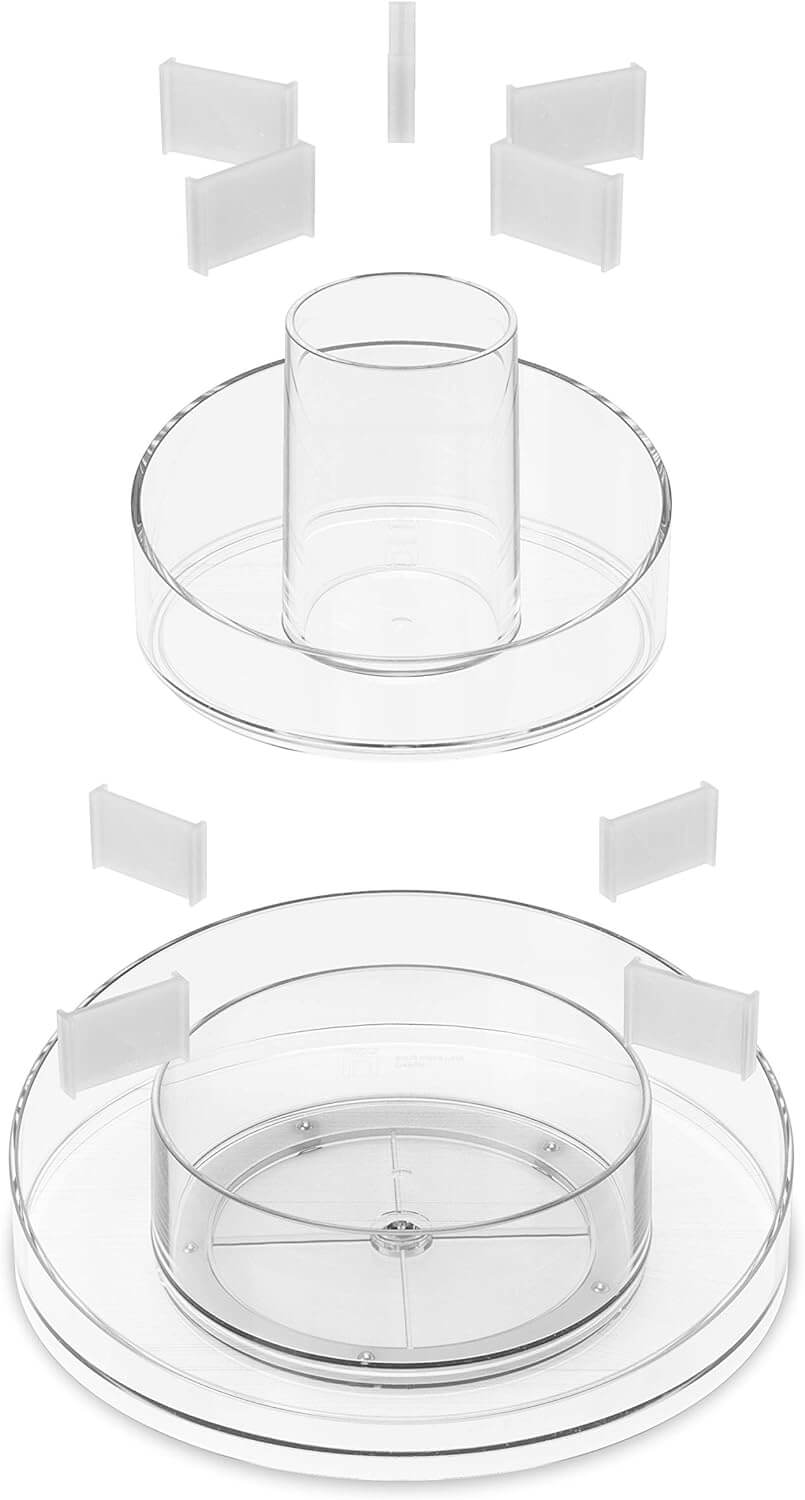 Umbra Cascada Περιστρεφόμενος Οργανωτής Καλλυντικών - Clear