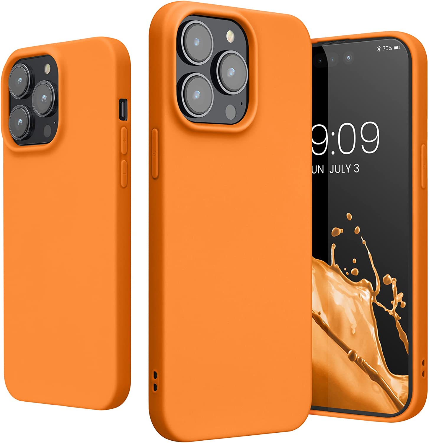 KW iPhone 14 Pro Max Λεπτή Θήκη Σιλικόνης TPU - Fruity Orange - 59078.150