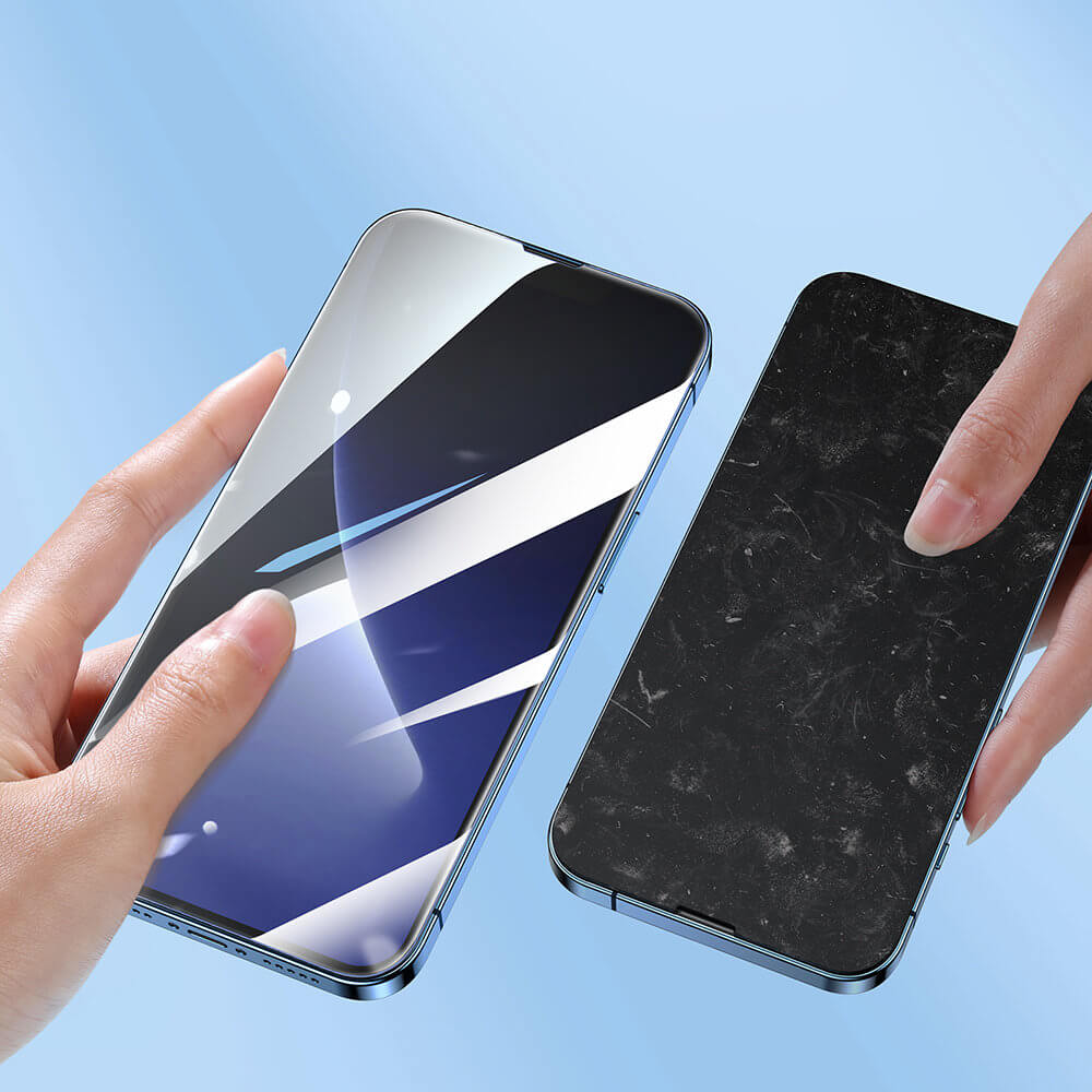 Joyroom iPhone 14 Pro Easy Fit Full Screen Tempered Glass Αντιχαρακτικό Γυαλί Οθόνης 9H - Διάφανο - JR - DH10