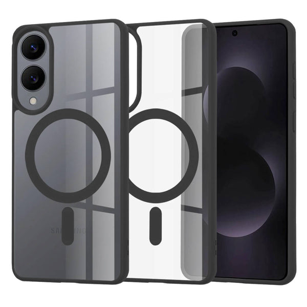 Techsuit Samsung Galaxy S25 Edge - MagSafe Pro - Σκληρή Θήκη με Πλαίσιο Σιλικόνης - Black