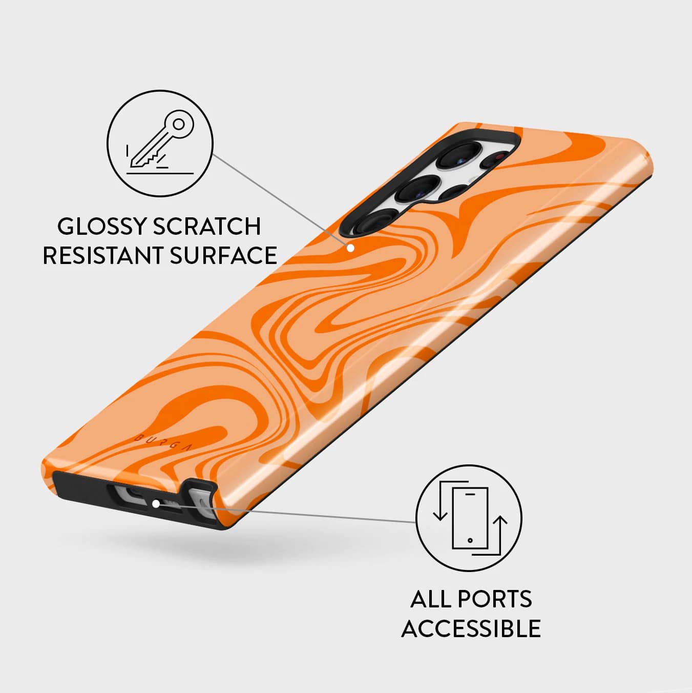 Burga Samsung Galaxy S22 Ultra Fashion Tough Σκληρή Θήκη - High Vibrations