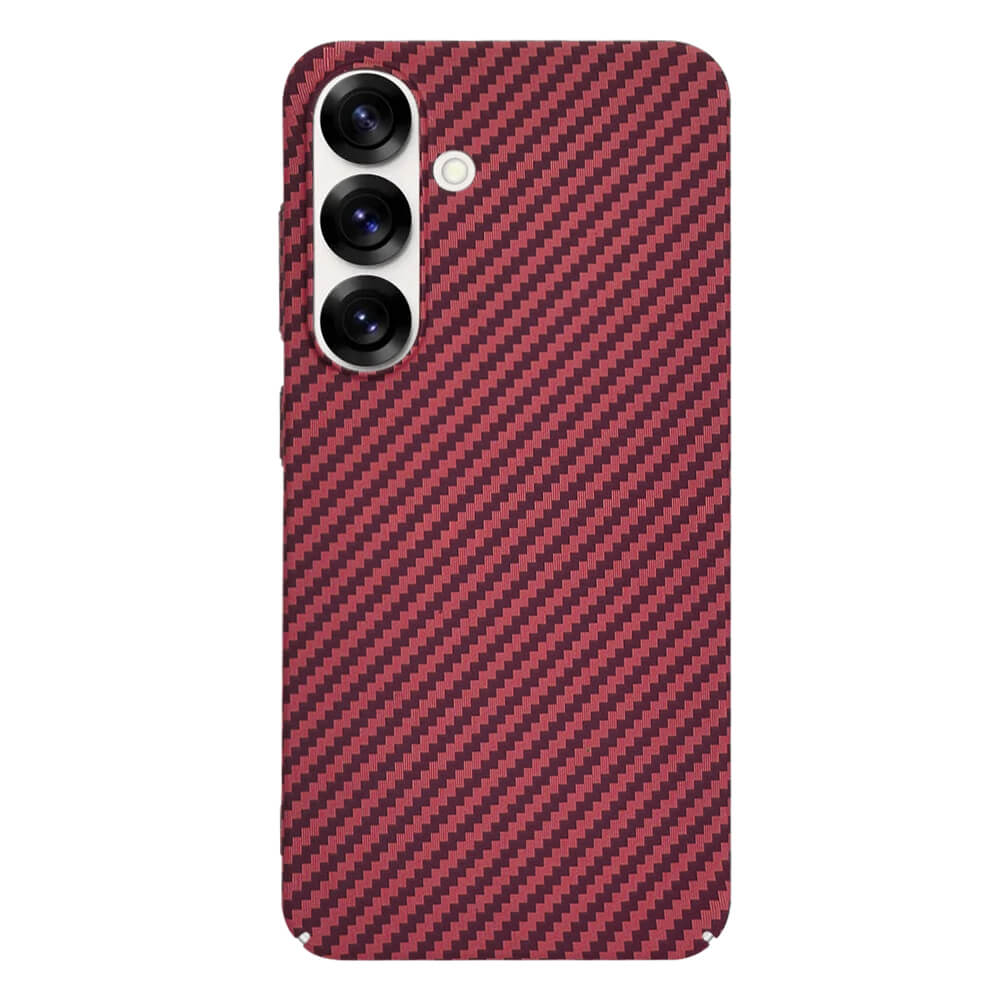 Techsuit Samsung Galaxy S25 Σκληρή Θήκη Carbonite FiberShell - Red