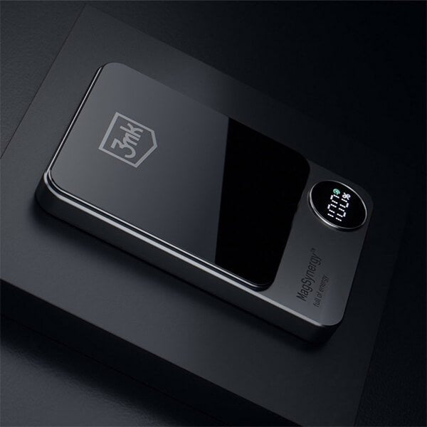 3MK MagSynergy MagSafe PowerBank 10000mAh με καλώδιο Type - C to Type - C - Black