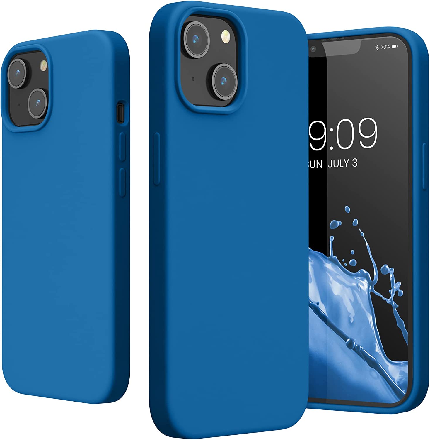 KW iPhone 14 Θήκη Σιλικόνης TPU - Blue Reef - 59071.228