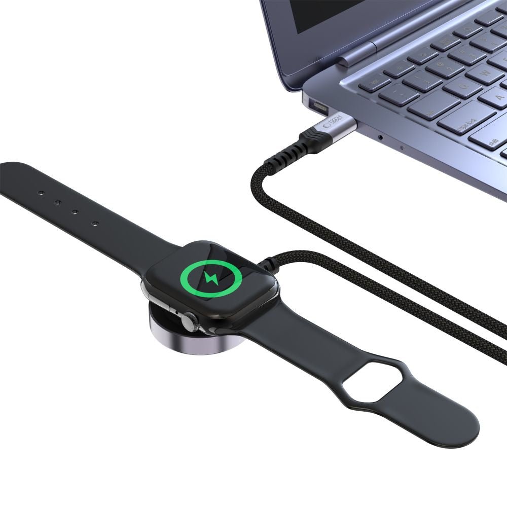 Tech - Protect MC01 UltraBoost Καλώδιο Type - C με Μαγνητική Βάση Φόρτισης για Apple Watch - 1.2m - Black