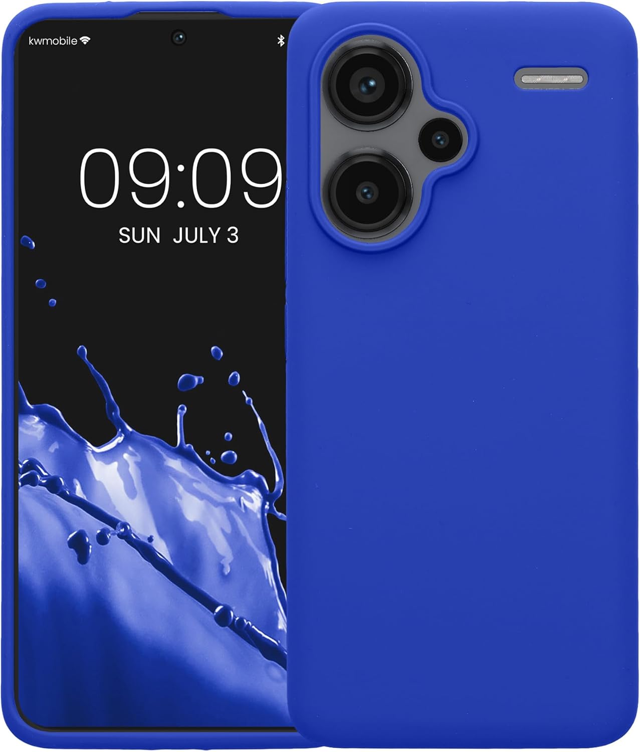 KW Xiaomi Redmi Note 13 Pro+ 5G Θήκη Σιλικόνης Rubberized TPU - Baltic Blue