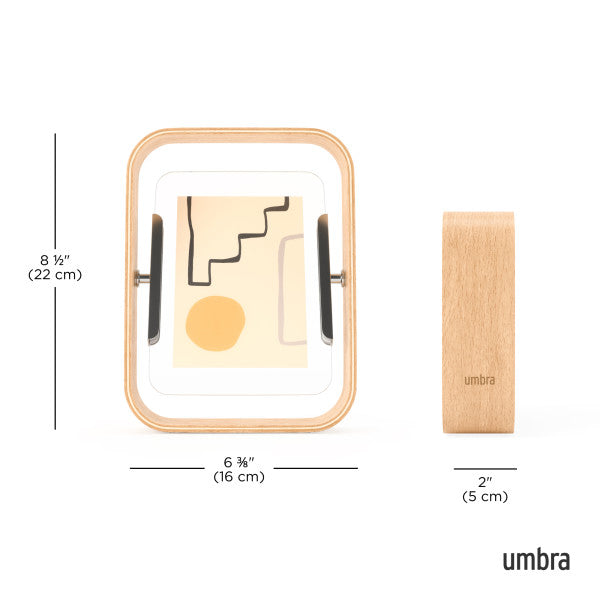 Umbra Bellwood Περιστρεφόμενη Κορνίζα - 22 x 16 x 5cm - Natural