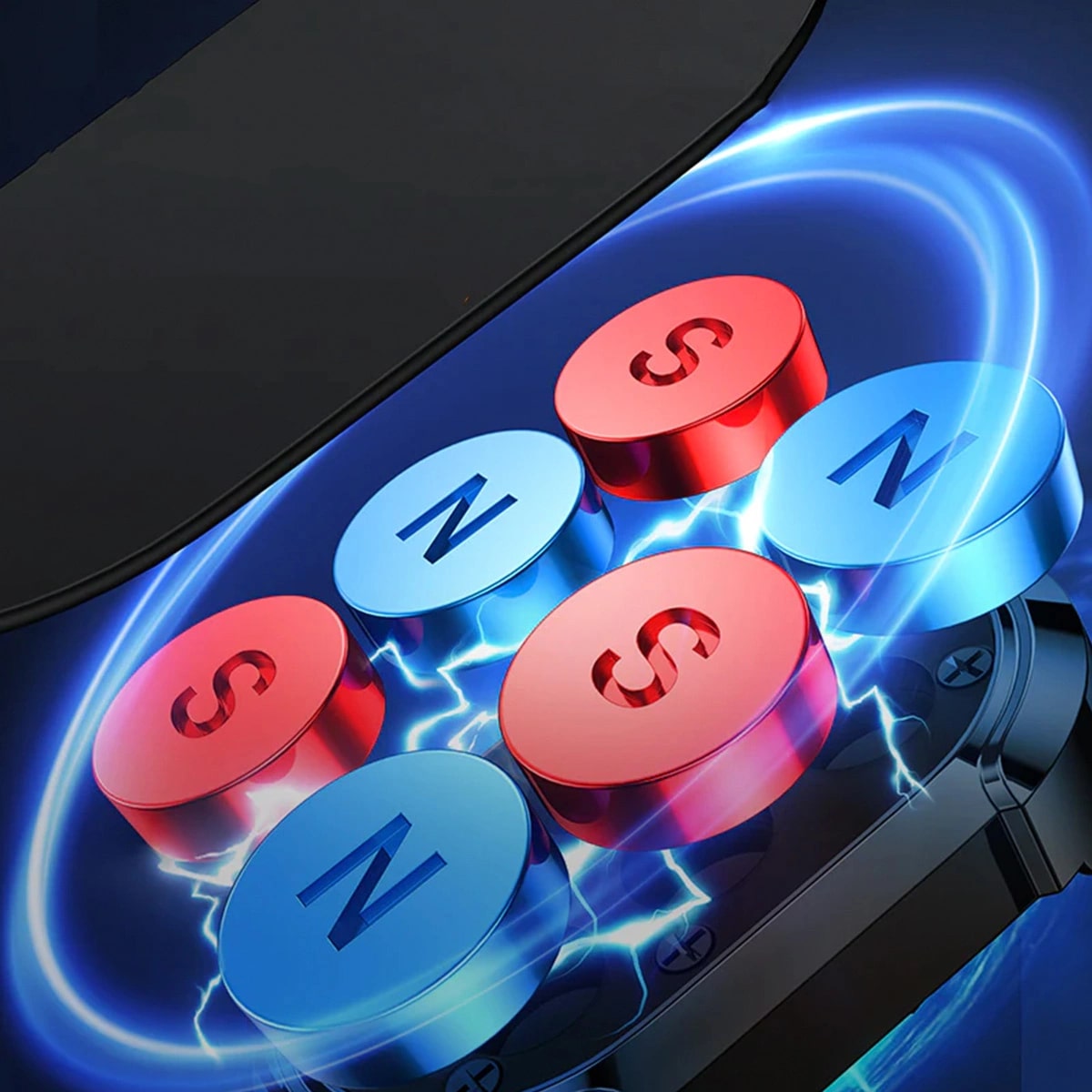 Joyroom Universal Αναδιπλούμενη Μαγνητική Βάση για το Ταμπλό του Αυτοκινήτου - Dark Grey - JR-ZS312