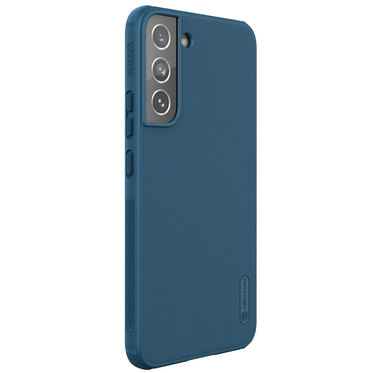 Nillkin Samsung Galaxy S22 Super Frosted Shield Pro Σκληρή Θήκη με Πλαίσιο Σιλικόνης - Blue