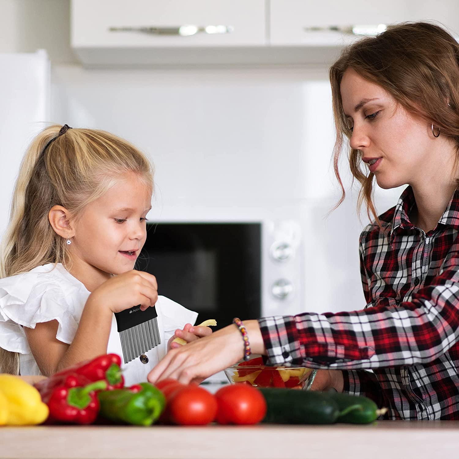 Navaris Σετ 3 Τεμαχίων Αποφλοίωσης και Κοπής Πατάτας - Black - 56129.03.01