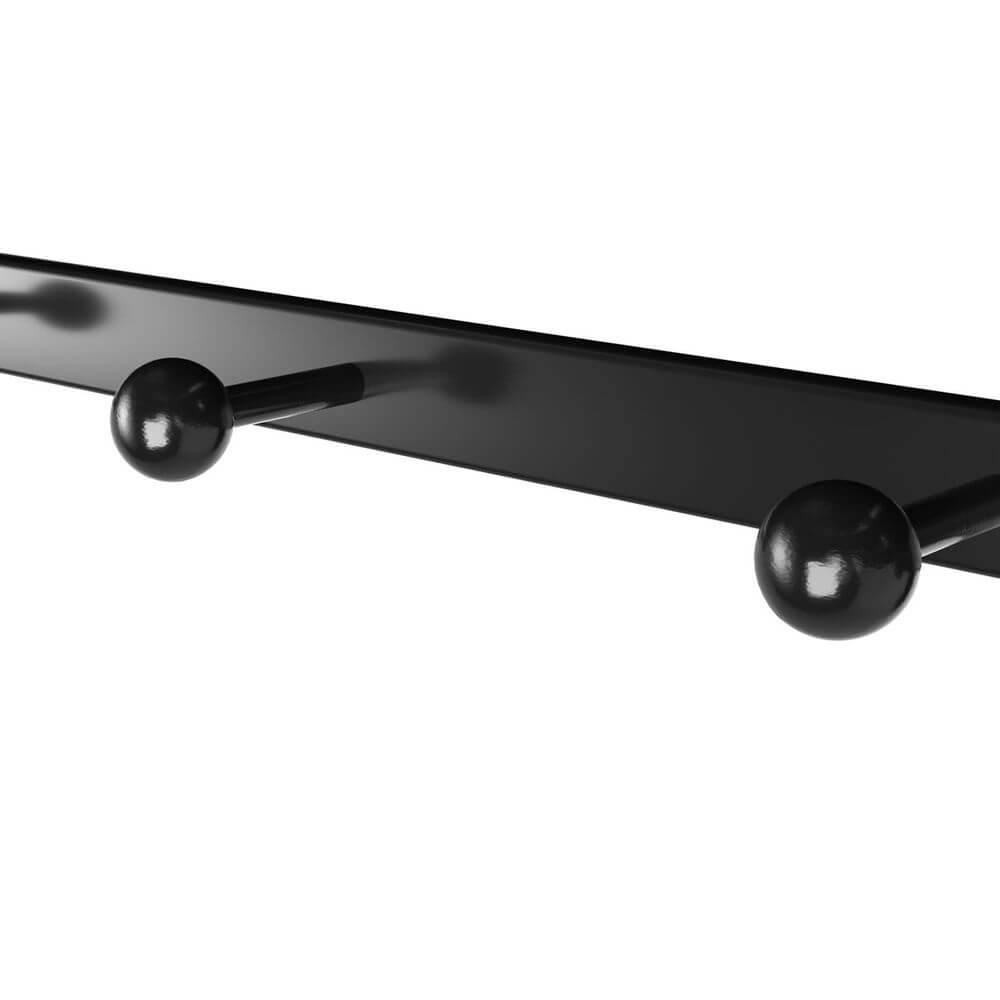 Vasagle Επιτοίχια Μεταλλική Κρεμάστρα με Ξύλινο Ράφι - 60 x 30 x 32 cm - Vintage Brown / Black - LCR11BX