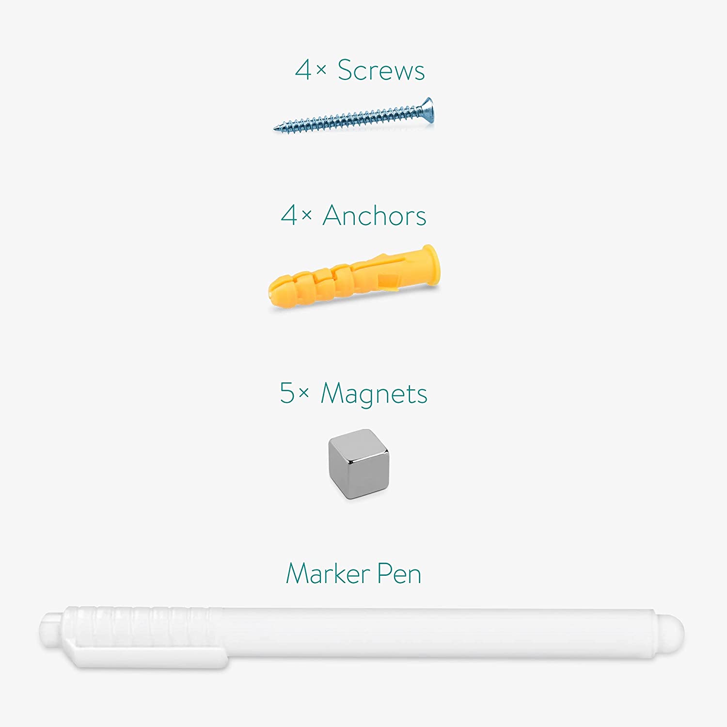 Navaris Μαγνητικός Γυάλινος Πίνακας - 80 x 30cm - Black - 53031.03