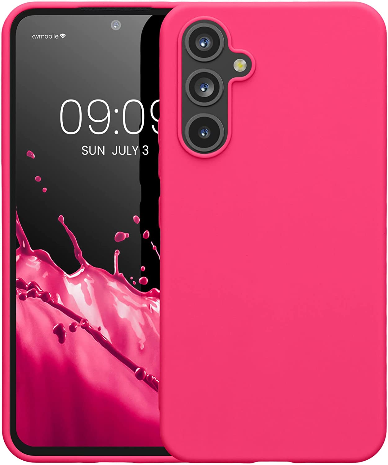 KW Samsung Galaxy A54 5G Θήκη Σιλικόνης TPU - Neon Pink - 60796.77