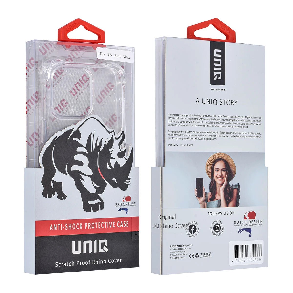 Tuniq iPhone 15 Pro Max Θήκη Σιλικόνης με Ενισχυμένες Γωνίες - Διάφανη