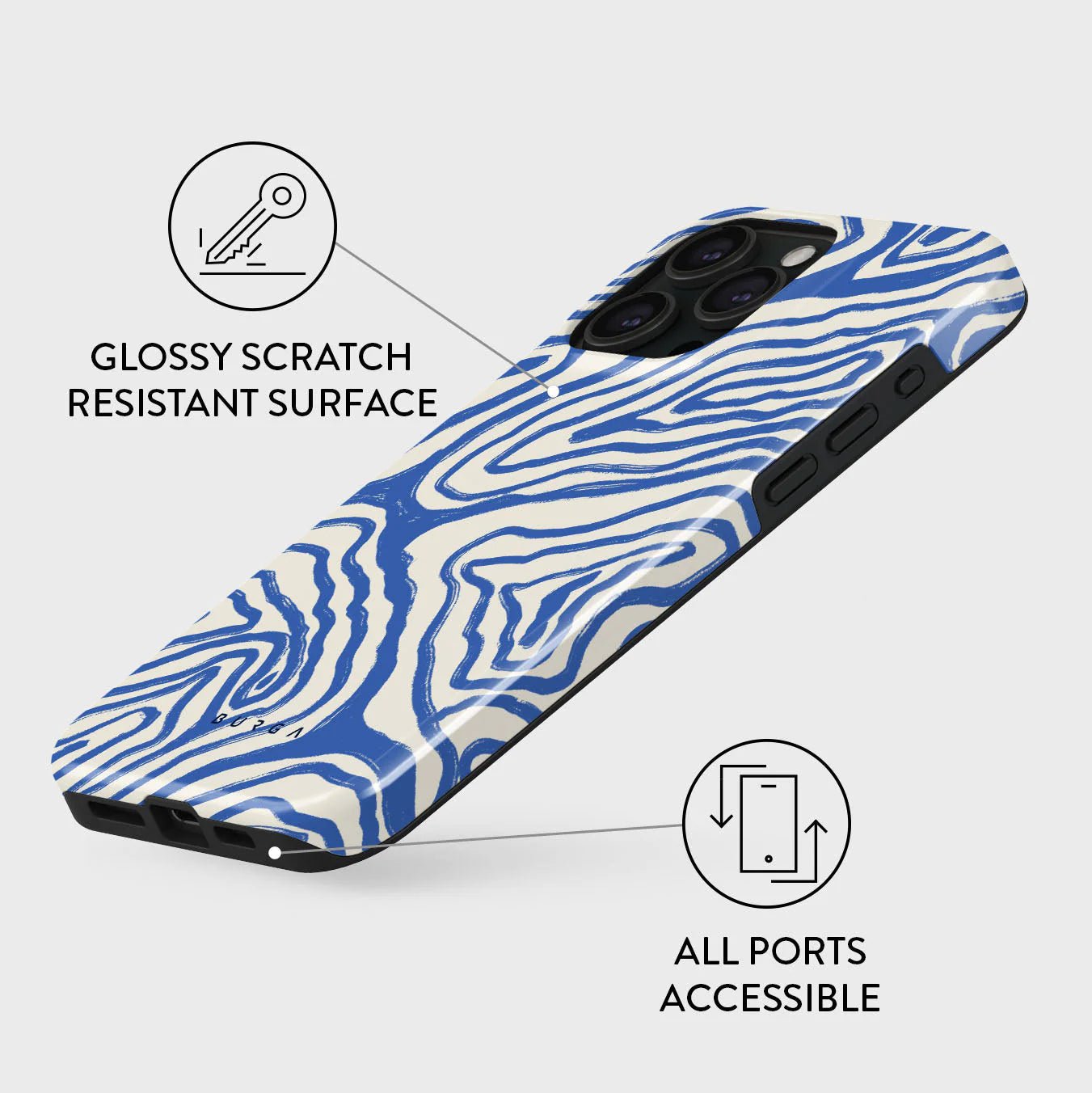 Burga iPhone 15 Pro Max Fashion Tough MagSafe Σκληρή Θήκη με MagSafe - Seven Seas