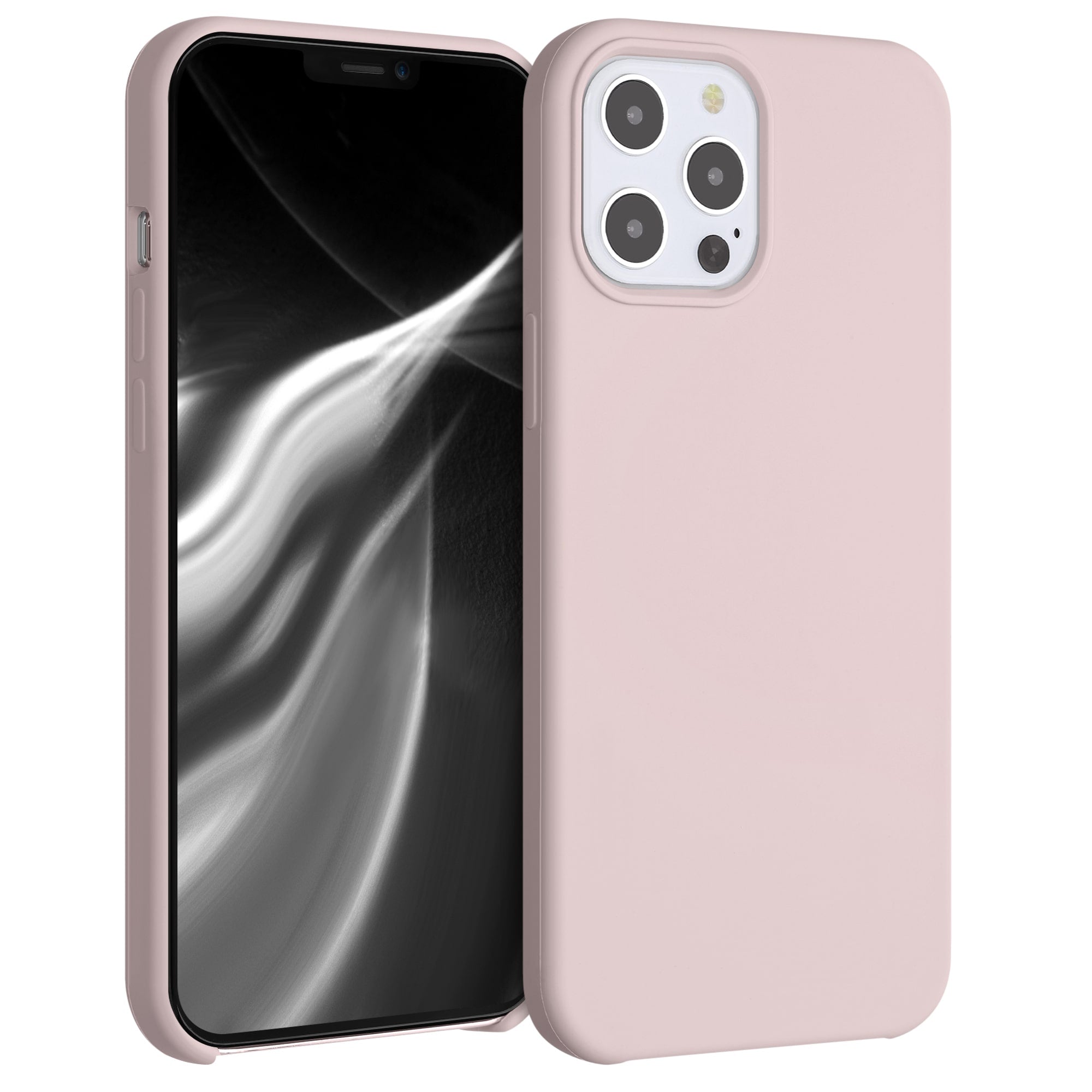 KW iPhone 12 Pro Max Θήκη Σιλικόνης Rubber TPU - Dusty Pink - 52644.10