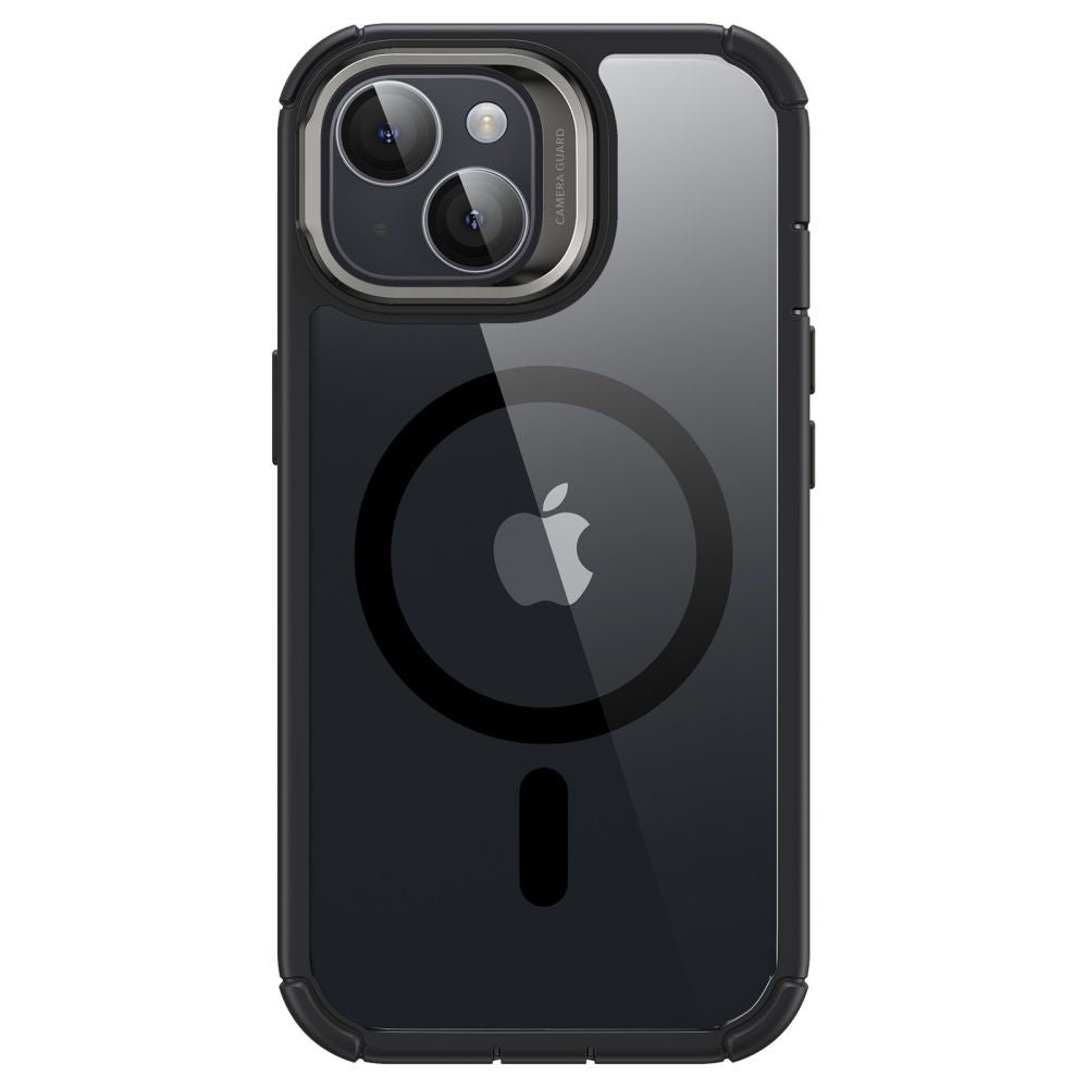 ESR iPhone 15 Plus Armor Tough Kickstand Halolock MagSafe Σκληρή Θήκη με Προστασία Οθόνης / Κάμερας και Stand - Διάφανη / Black