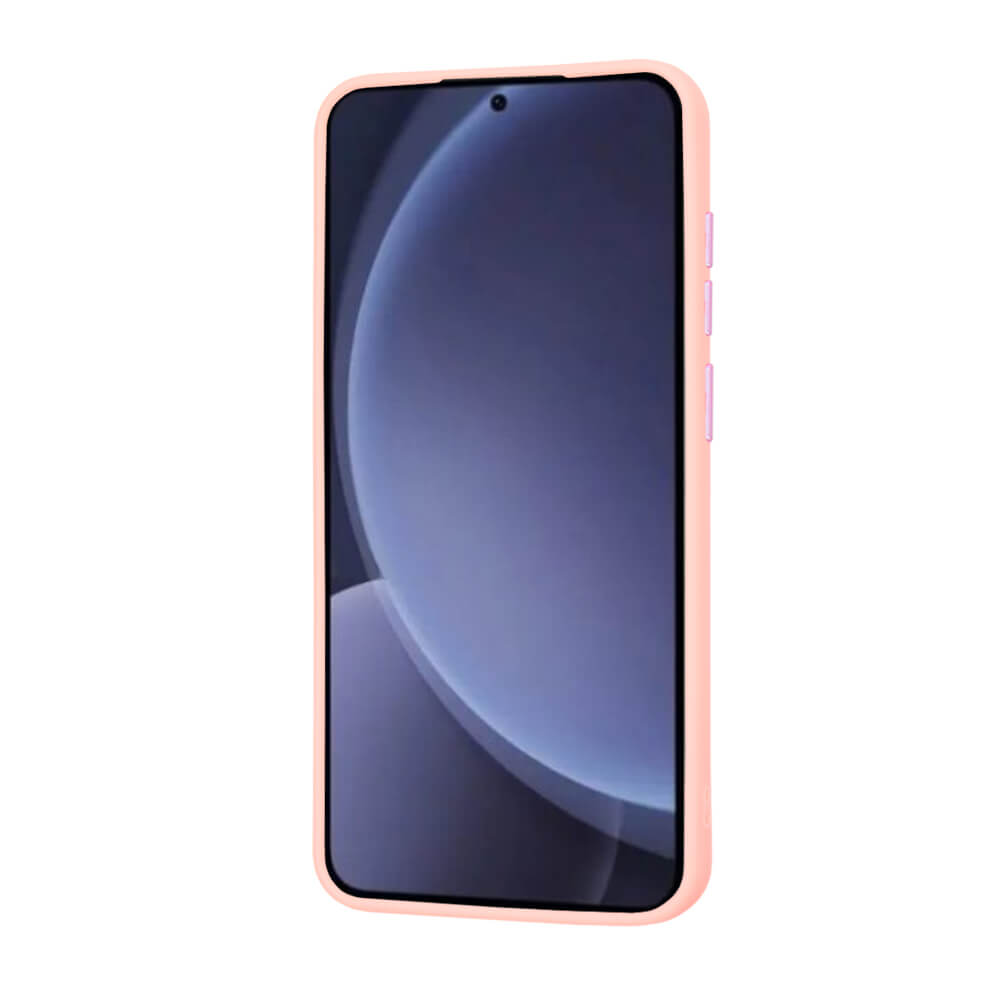 Techsuit Samsung Galaxy S25 Plus - HaloFrost MagSafe Series - Σκληρή Θήκη με Πλαίσιο Σιλικόνης - Pink