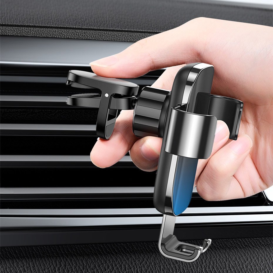 Baseus Glaze Gravity Car Air Vent Mobile Holder - Universal Βάση Αυτοκινήτου Αεραγωγού - Black - SUYL - LG01