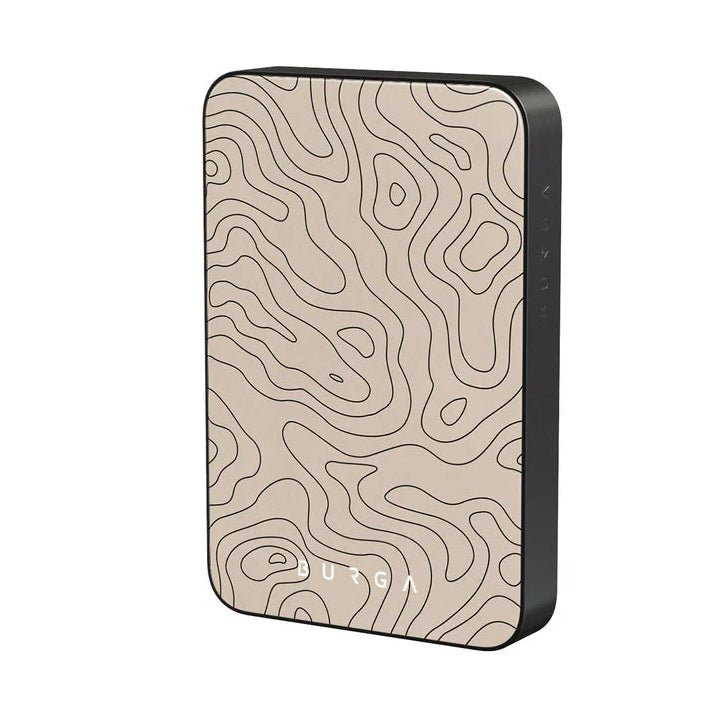 Burga Μαγνητικό Ασύρματο MagSafe PowerBank 5000mAh με Καλώδιο Type - C to Type - C - Gunmetal - Wild Terrain