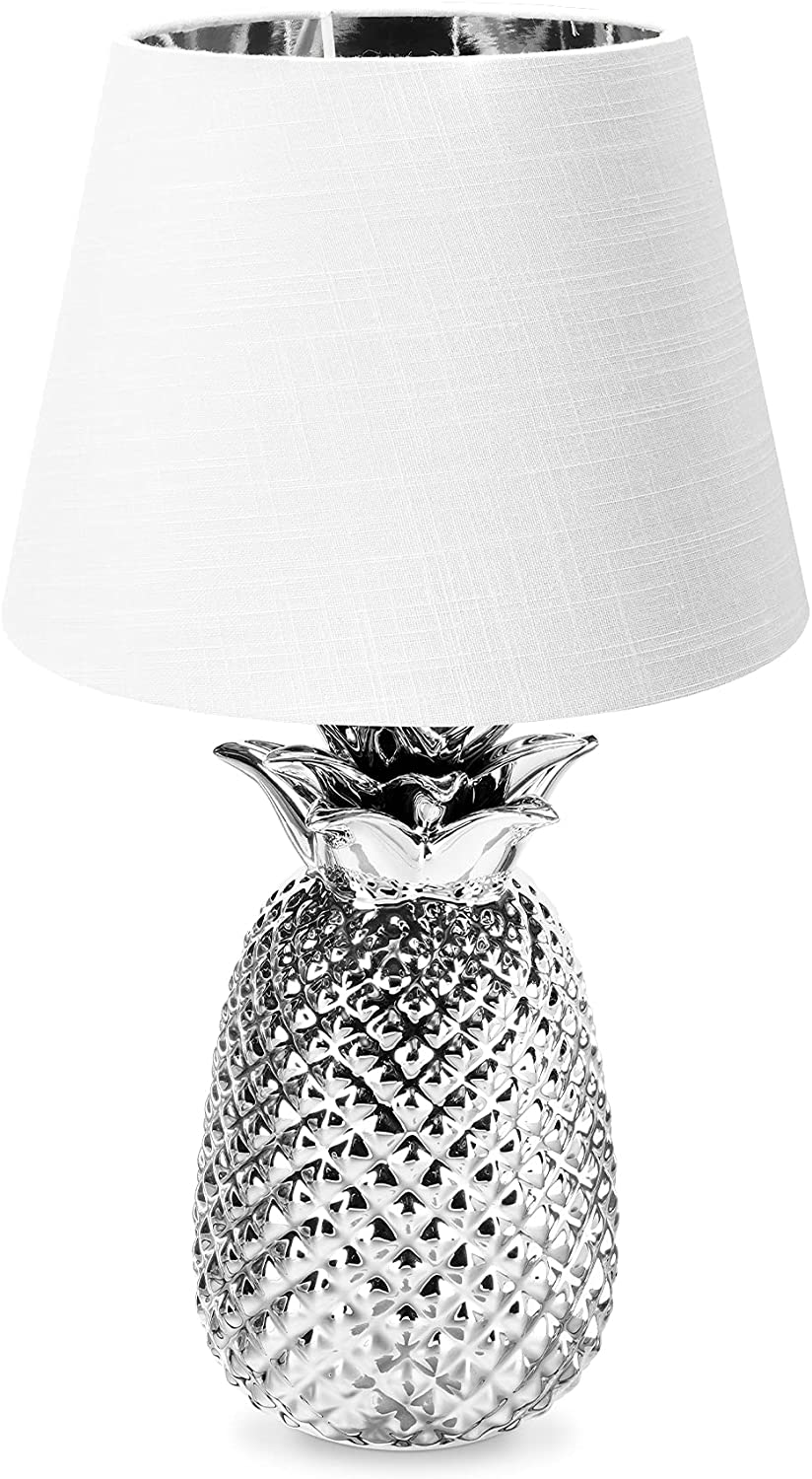 Navaris Desk Lamp Επιτραπέζιο Φωτιστικό - Ανανάς - 40cm - Silver / White - 49151.67.02