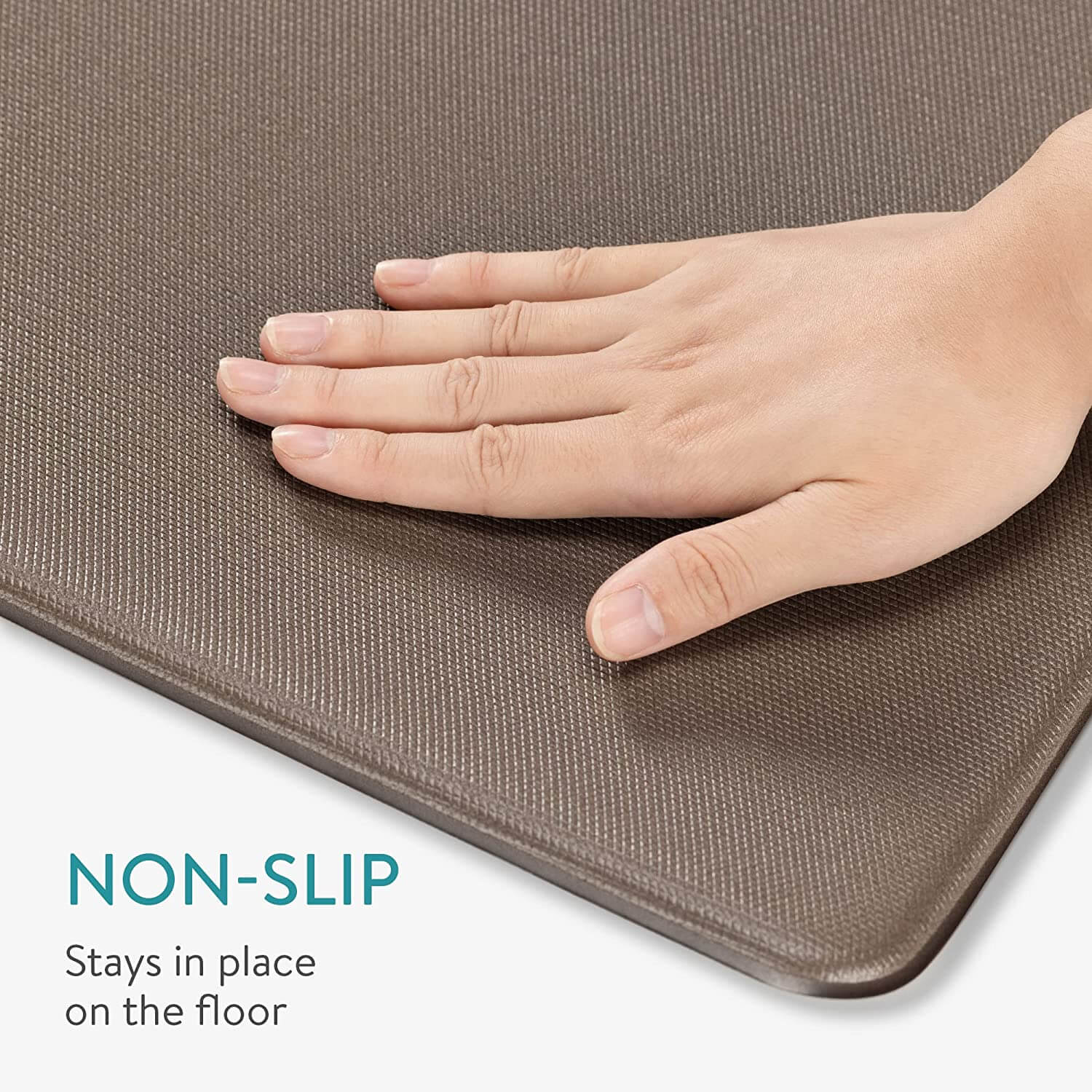 Navaris Σετ με 2 Αντιολισθητικά Χαλάκια Κουζίνας σε Διαφορετικά Μεγέθη - Design Blue Flowers - Multicolor - 59323.01