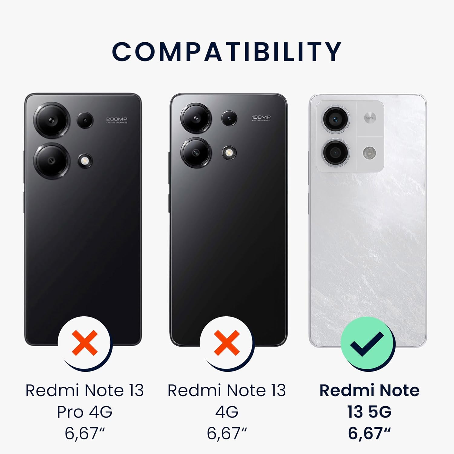 KW Xiaomi Redmi Note 13 5G Θήκη Σιλικόνης Rubberized TPU - Cool Mint