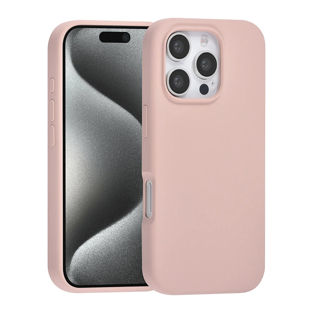 Tuniq iPhone 16 Pro Premium Liquid Silicone Θήκη Σιλικόνης - Pink
